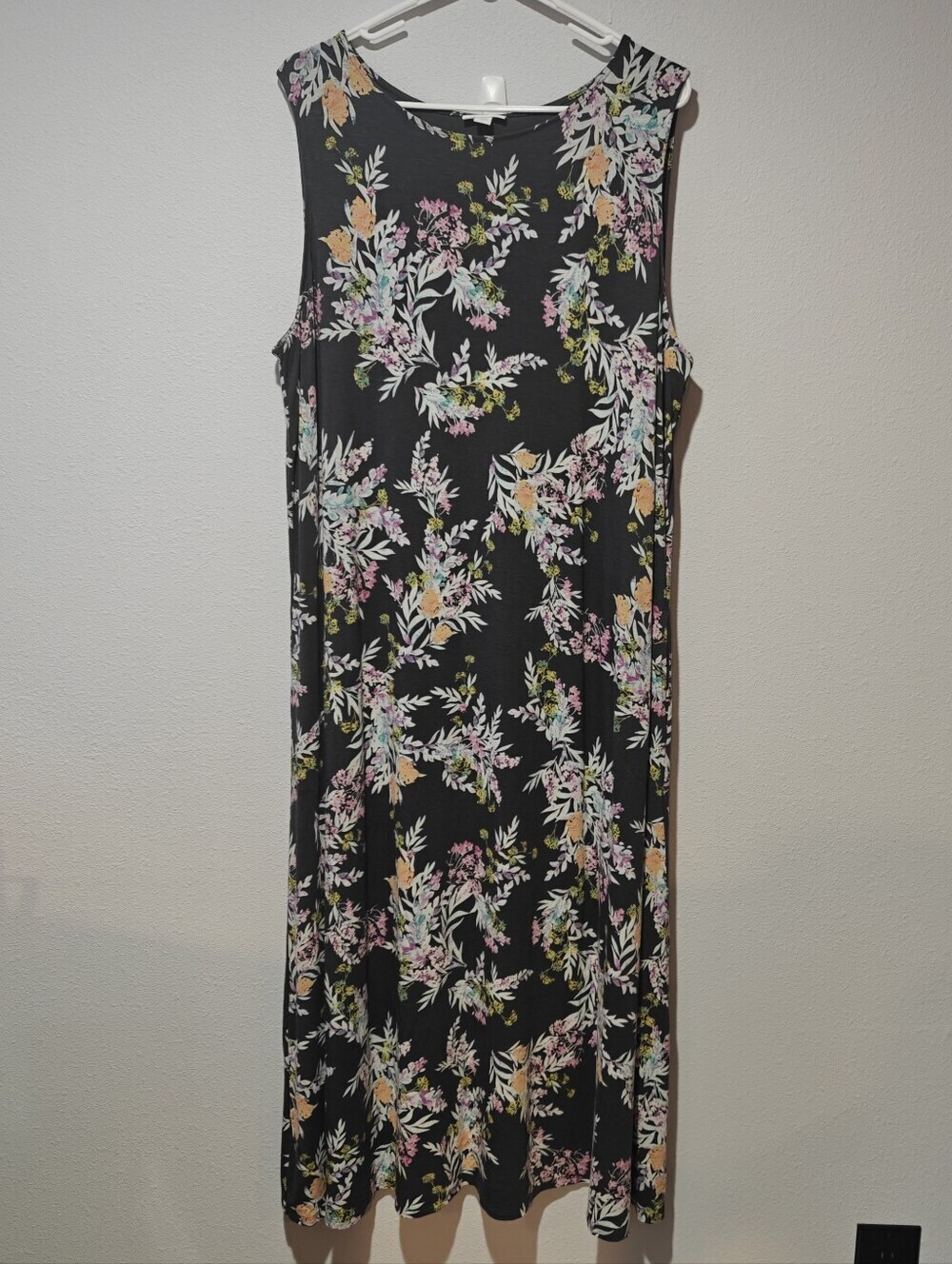 J. Jill Hawaiian Maxi Dress XL Floral Long - Picture 2 of 6